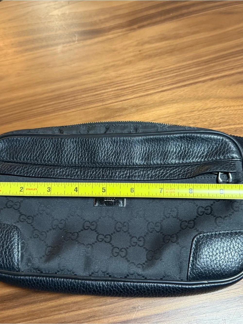 Gucci - GG Print Nylon Body/Belt/Crossbody Bag - Black/Silver - 336672